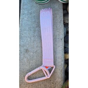 Urban Outfitters UO Logo Webbing Keychain Carabiner Strap Pink Streetwear Access